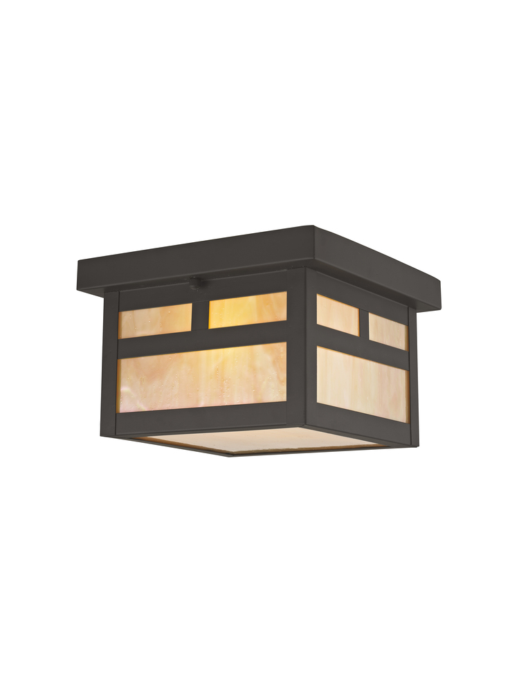 1 Light Bronze Outdoor Ceiling Mount