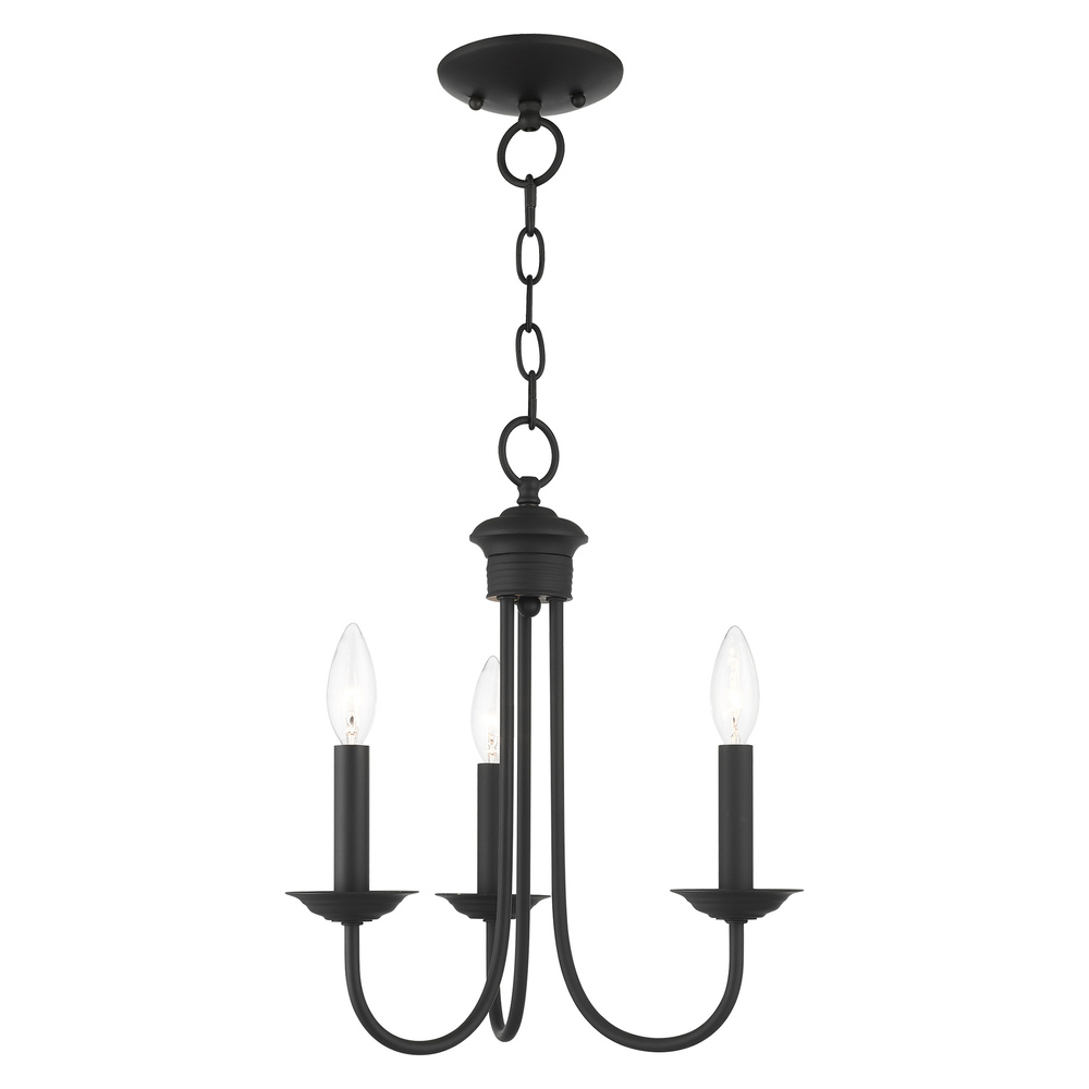 3 Lt Black Chandelier