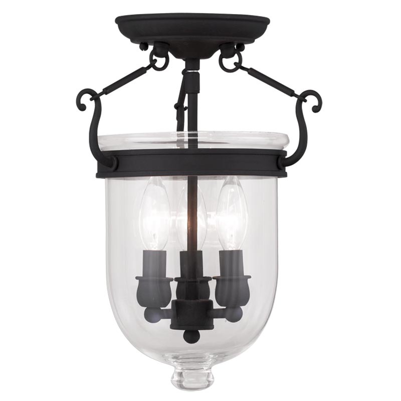 3 Light Black Ceiling Mount