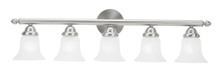 Livex Lighting 1065-91 - 5 Light Brushed Nickel Bath Light