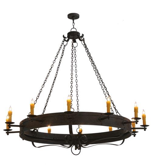 72"W Parnella 12 LT Chandelier