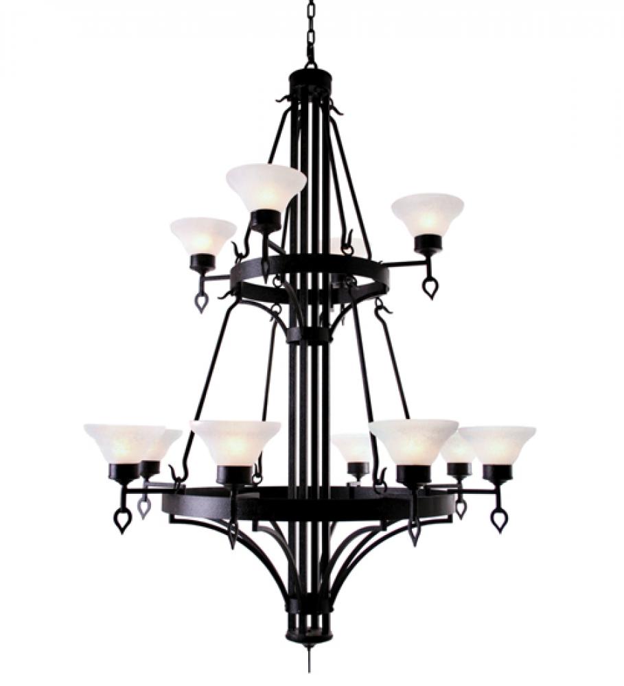 48" Wide Savino 12 Light Two Tier Chandelier