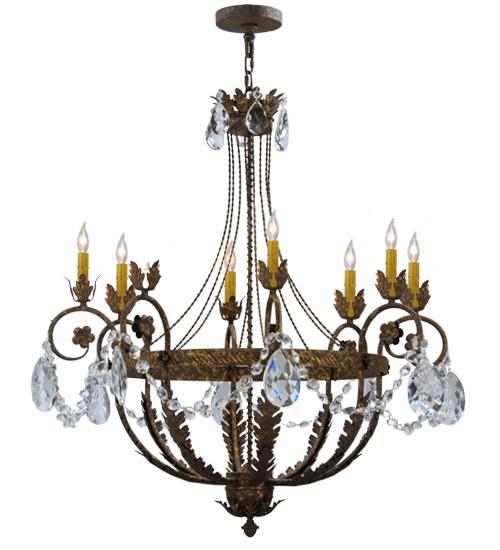 39"W Antonia 8 LT Chandelier