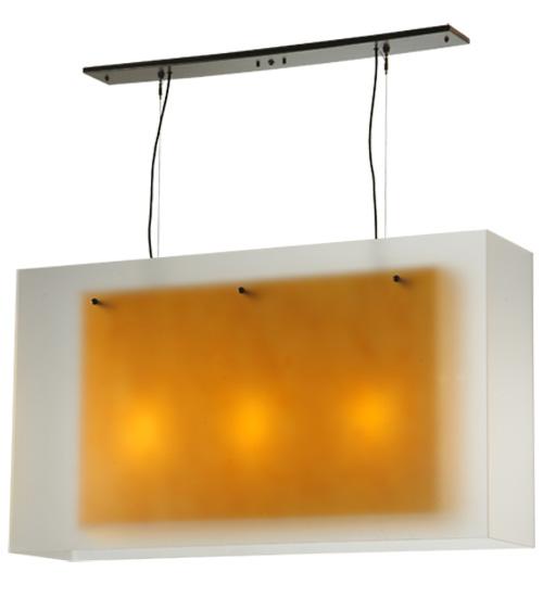 48"L Quadrato Shadow Box Oblong Pendant