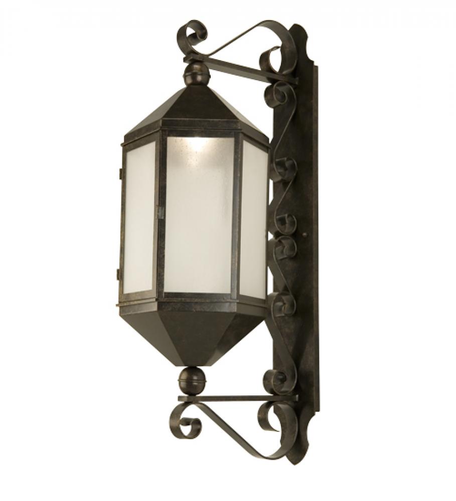 14" Wide Plaza Lantern Wall Sconce