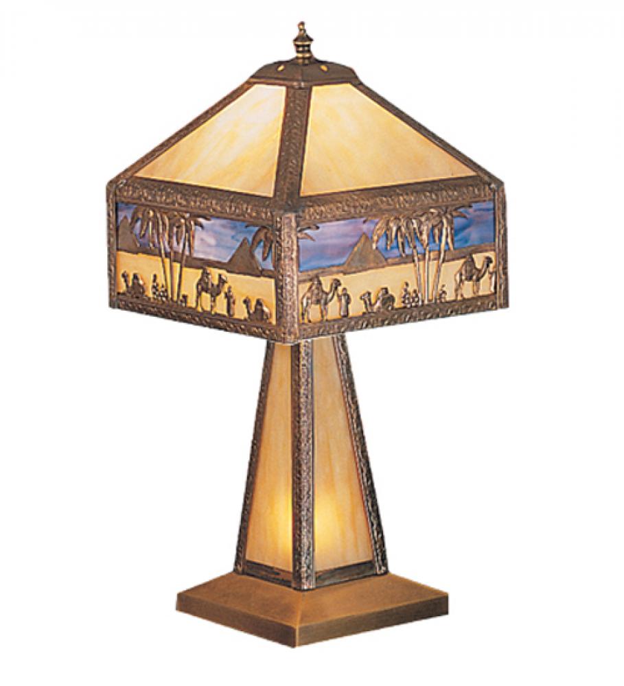 19.5" Wide Camel Mission Accent Lamp