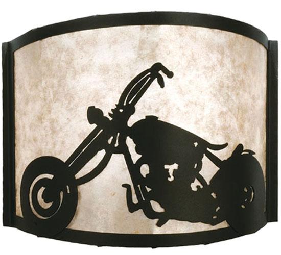 12"W Motorcycle Wall Sconce