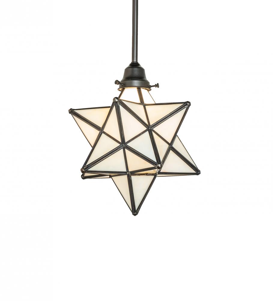 12" Wide Moravian Star Pendant