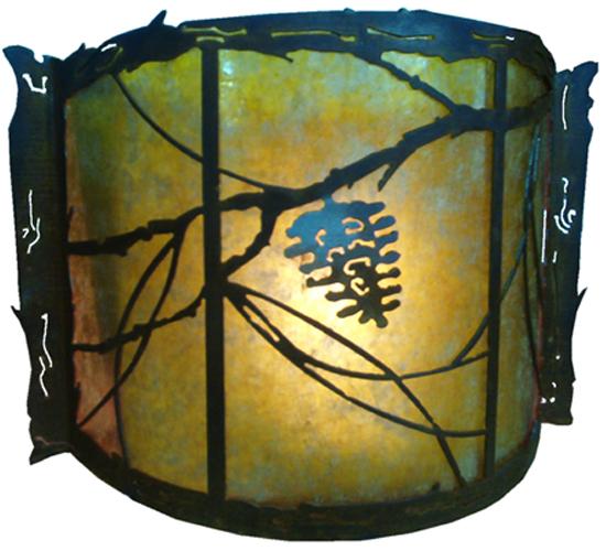 12"W Whispering Pines Wall Sconce