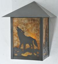 Meyda Green 109130 - 9" Wide Seneca Wolf on the Loose Wall Sconce