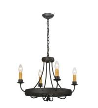 Meyda Green 112632 - 25" Wide Franciscan 4 Light Chandelier