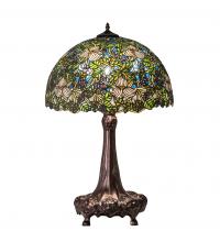 Meyda Green 115262 - 31" High Trillium & Violet Table Lamp