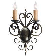 Meyda Green 120137 - 15" Wide Kenneth 2 Light Wall Sconce