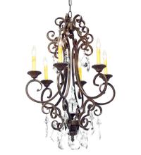 Meyda Green 120268 - 24" Wide Aumberto 6 Light Chandelier