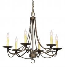 Meyda Green 120794 - 28" Wide Edwin 6 Light Chandelier