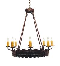 Meyda Green 121012 - 36" Wide Sergio 8 Light Chandelier