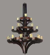 Meyda Green 122640 - 63" Wide Castilla Jadestone 21 Light Three Tier Chandelier