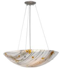 Meyda Green 133208 - 24" Wide Metro Fusion Ramoscelli Glass Inverted Pendant