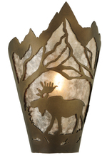 Meyda Green 136674 - 8"W Moose at Dawn Left Wall Sconce