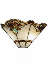 Meyda Green 144020 - 14.5"W Shell with Jewels Wall Sconce