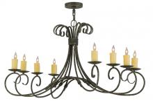 Meyda Green 146659 - 48"L Elon 8 LT Oblong Chandelier