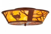 Meyda Green 146915 - 22"W Deer on the Loose Flushmount