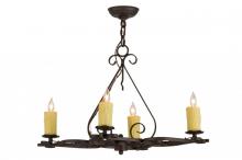 Meyda Green 151378 - 28"L Elianna 4 LT Chandelier