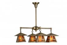 Meyda Green 151753 - 30"W Stillwater "T" Mission 4 LT Chandelier