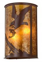 Meyda Green 157841 - 13"W Strike of the Eagle Wall Sconce