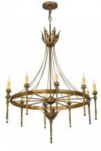 Meyda Green 172362 - 36"W Amaury 10 LT Chandelier