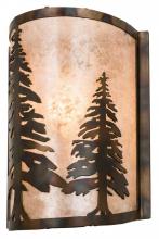 Meyda Green 178370 - 8" Wide Tall Pines Wall Sconce