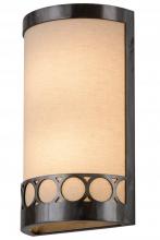 Meyda Green 181532 - 8"W Cilindro Circulo Wall Sconce