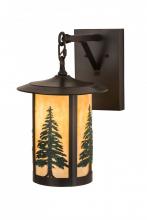 Meyda Green 186808 - 10" Wide Fulton Tall Pines Hanging Wall Sconce