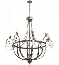 Meyda Green 188131 - 58" Wide Antonia 8 Light Chandelier