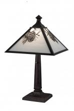 Meyda Green 192187 - 22"H Winter Pine Table Lamp