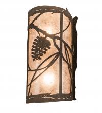 Meyda Green 200852 - 8" Wide Whispering Pines Wall Sconce