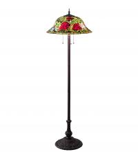 Meyda Green 216879 - 62" High Tiffany Rosebush Floor Lamp