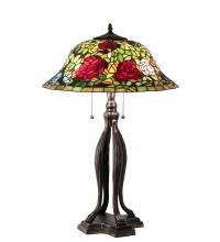 Meyda Green 228817 - 30" High Tiffany Rosebush Table Lamp