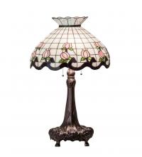 Meyda Green 230471 - 33" High Roseborder Table Lamp