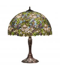 Meyda Green 232797 - 26" High Trillium & Violet Table Lamp
