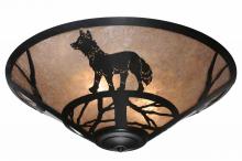 Meyda Green 243189 - 22" Wide Fox on the Loose Flushmount