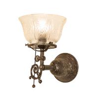 Meyda Green 253409 - 7" Wide Revival Gas & Electric Wall Sconce