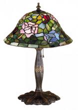 Meyda Green 26321 - 17"H Tiffany Rosebush Accent Lamp