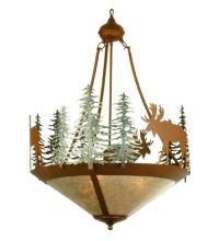 Meyda Green 29524 - 24"W Wandering Moose Inverted Pendant