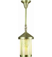 Meyda Green 38000 - ROUND LANTERN/ROD HANGER/2 PINE CONES