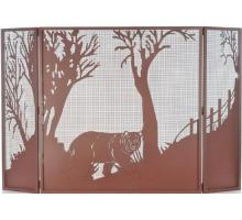 Meyda Green 71141 - 62" Wide X 40" High Bear at Dusk Fireplace Screen