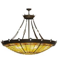 Meyda Green 98958 - 54"W Fleur-de-Lite Inverted Pendant