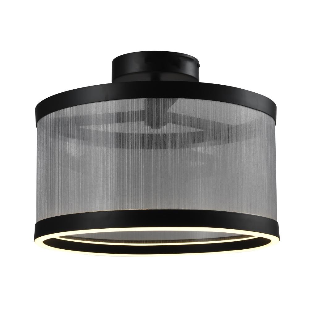 Cora Integrated LED Semi Flush Mount, Silver