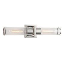 Artcraft AC11772CN - Positano Collection 2-Light Bathroom Vanity Light Polished Nickel and Clear Glass