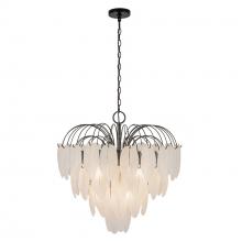 Artcraft AC11781BK - Alessia 10 Light Chandelier, Black